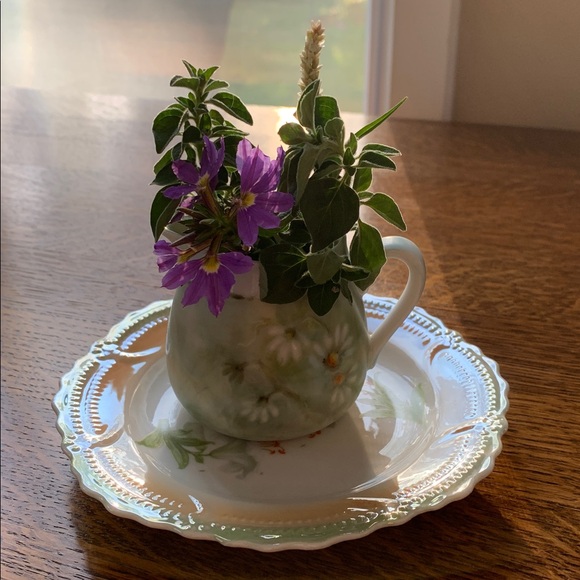 Vintage Floral And Hand Painted Small Pitcher - Picture 6 of 7